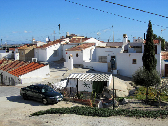 The cave houses of San Miguel de Salinas