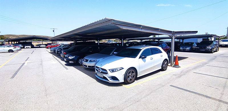 Lowcost Parking at Alicante Airport prepare for summer with more covered parking spots