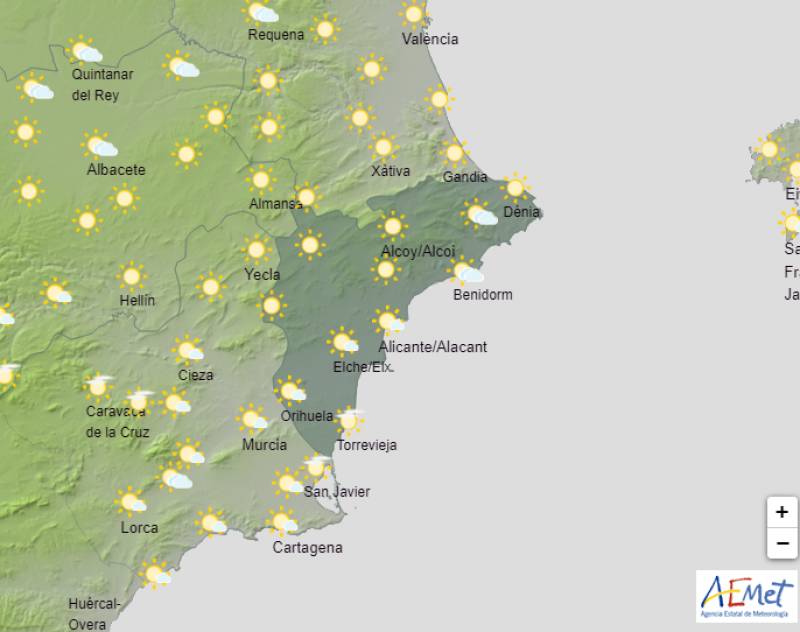 Spring showers sweep through Alicante: Weather forecast April 29 - May 2