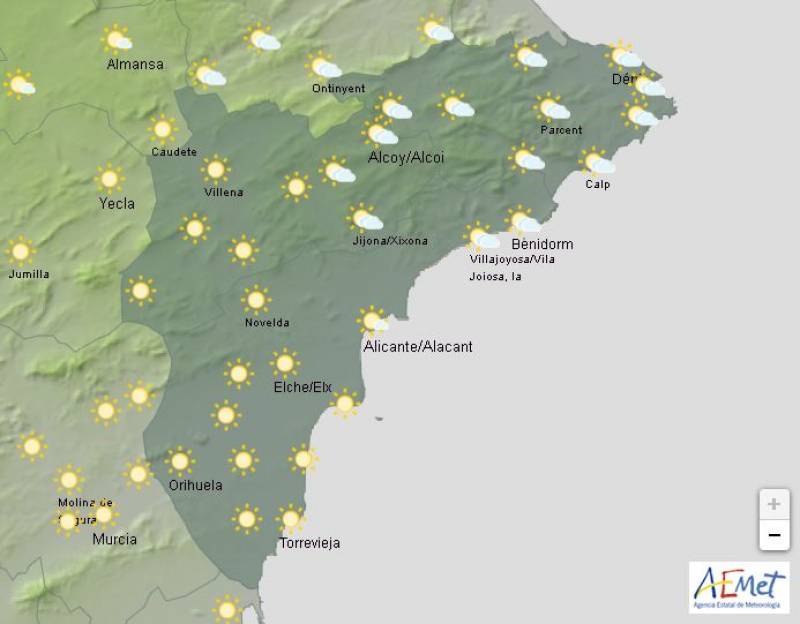 Temperatures soar past 30 degrees: Alicante weather forecast May 13-16