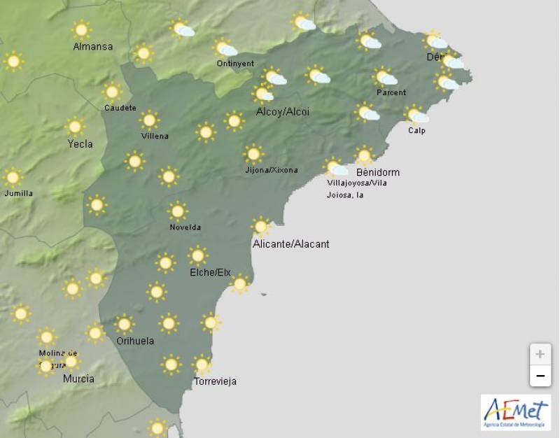 Temperatures soar past 30 degrees: Alicante weather forecast May 13-16