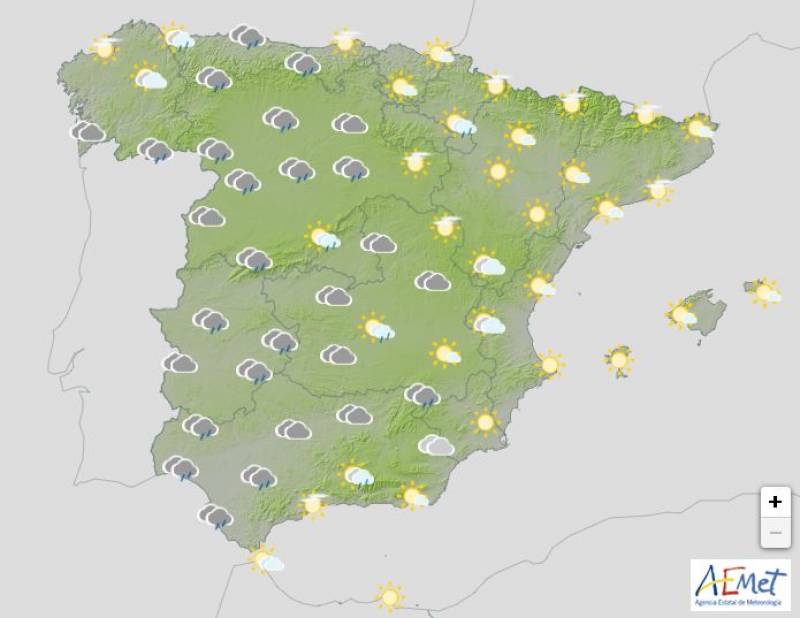 Temperatures plummet following Storm Kirk: Spain weather forecast October 10-13