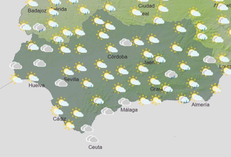 Wet weather and a cold snap: Andalusia weekly weather forecast October 21-27