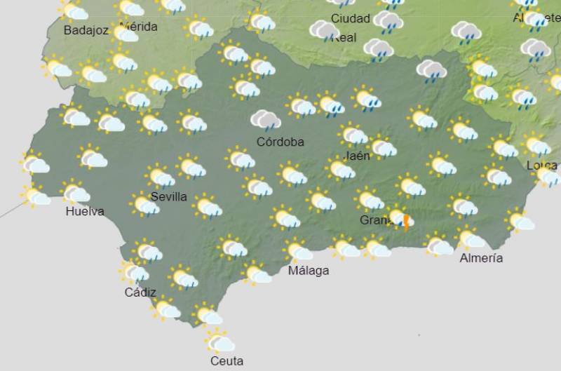 Wet weather and a cold snap: Andalusia weekly weather forecast October 21-27