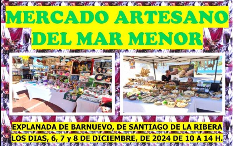 December 6-8 Special Christmas Craft Market in San Javier