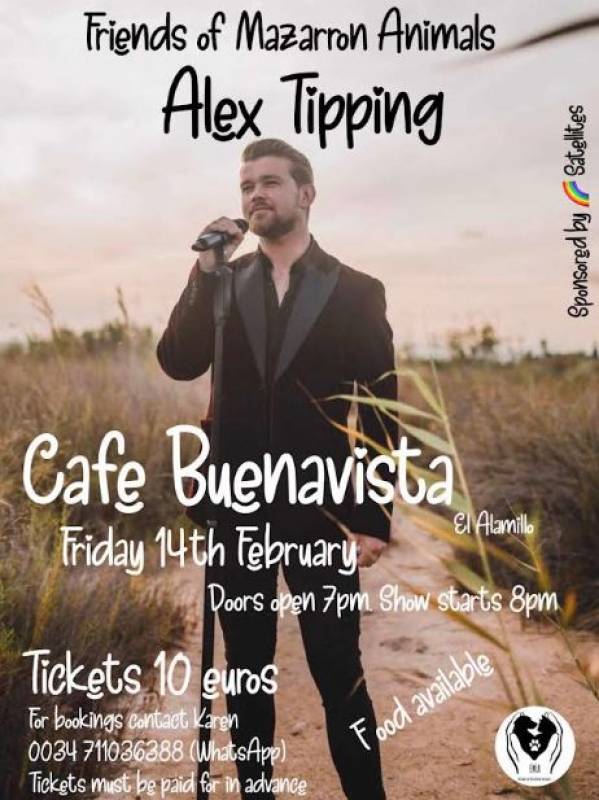 February 14 Live music at Cafe Buenavista El Alamillo to raise funds for FMA