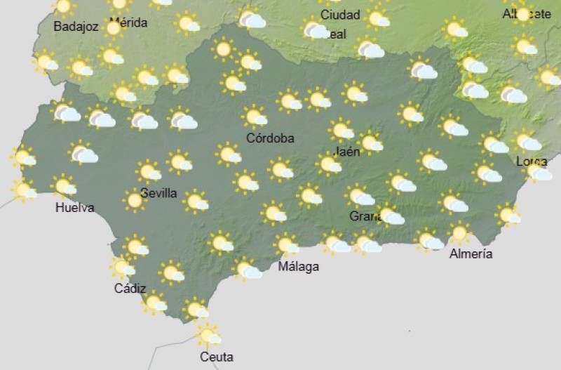 Andalucía weekly weather forecast: March 24-27