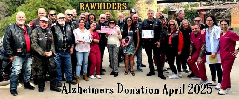 Costa Blanca biker group donates uniforms to Torrevieja Alzheimer's Day Centre
