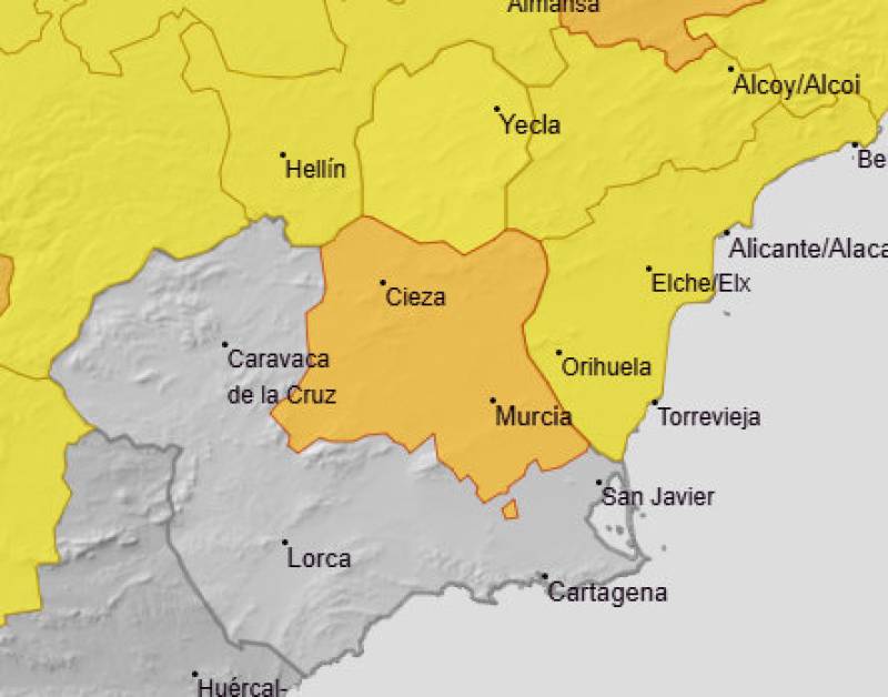 Yecla and Jumilla on yellow heat alert as afternoon temperatures approach 40