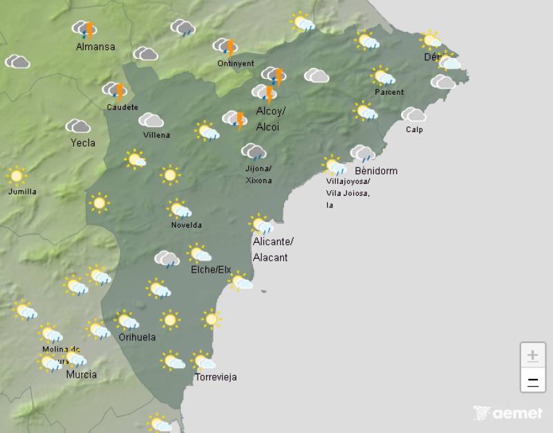Humid days and tropical nights: Alicante weekend weather forecast August 21-24