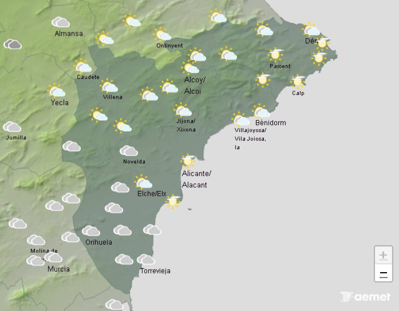 Humid days and tropical nights: Alicante weekend weather forecast August 21-24