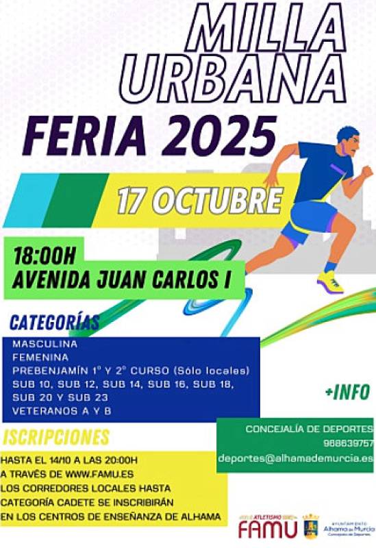 October 17 Urban Mile fun run in Alhama de Murcia