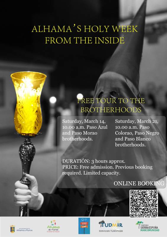 March 21 Free ENGLISH LANGUAGE TOUR: Inside the Holy Week of Alhama de Murcia