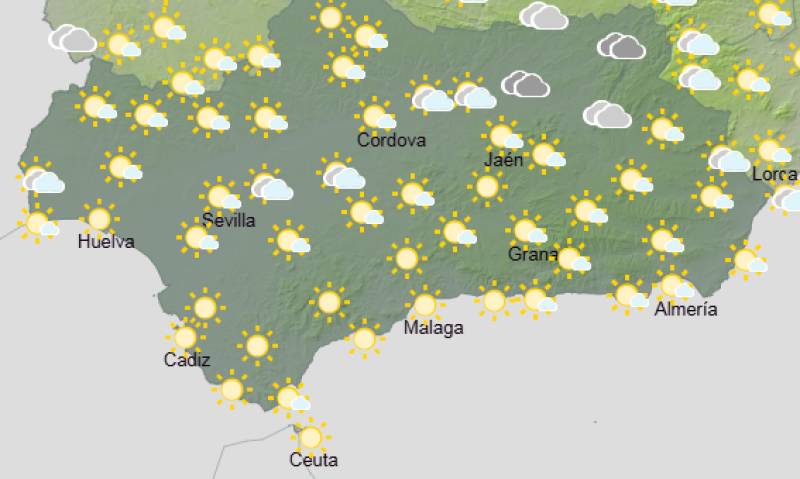 Andalucía weekly weather forecast April 13-16: Brighter, warmer days after a breezy start