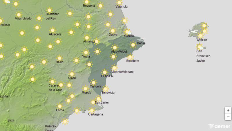 Sun all the way this weekend: Alicante weather forecast May 21-24