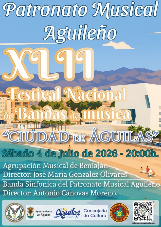 July 4 National town bands festival in Águilas