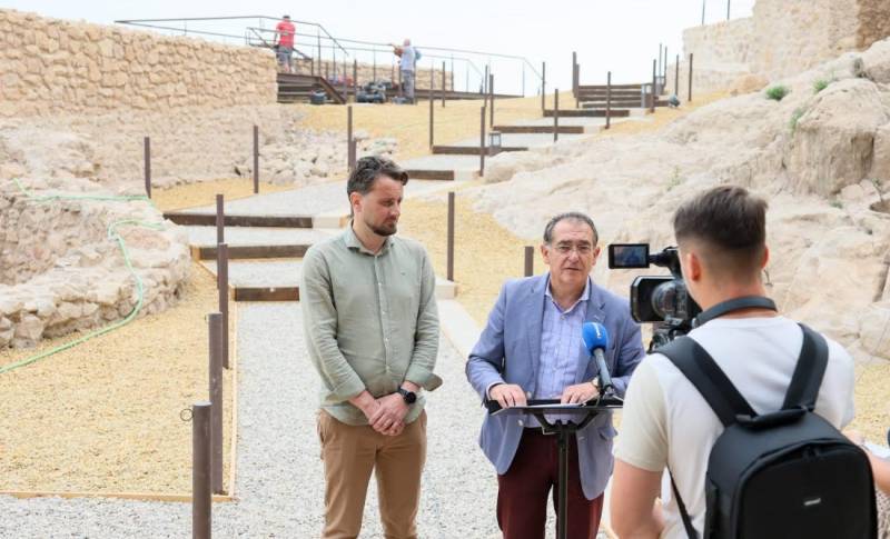 Lighting improved at the site of the medieval synagogue in Lorca castle