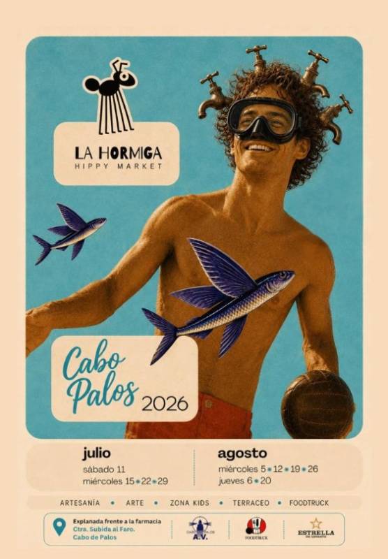 July 11 to August 20 La Hormiga Hippy Market in Cabo de Palos