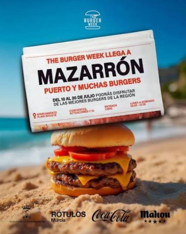 July 10 to 20 The Burger Week returns to Mazarrón