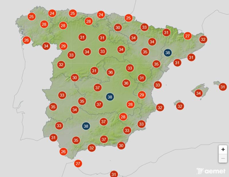 Another scorching week ahead: Spain weather forecast August 10-13