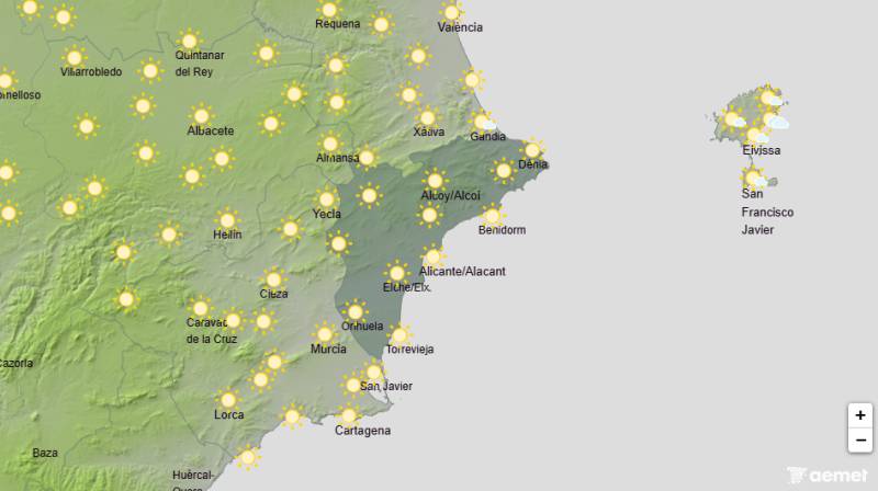 Cooler temperatures and possible rain before a brighter weekend: Alicante weather forecast August 27-30