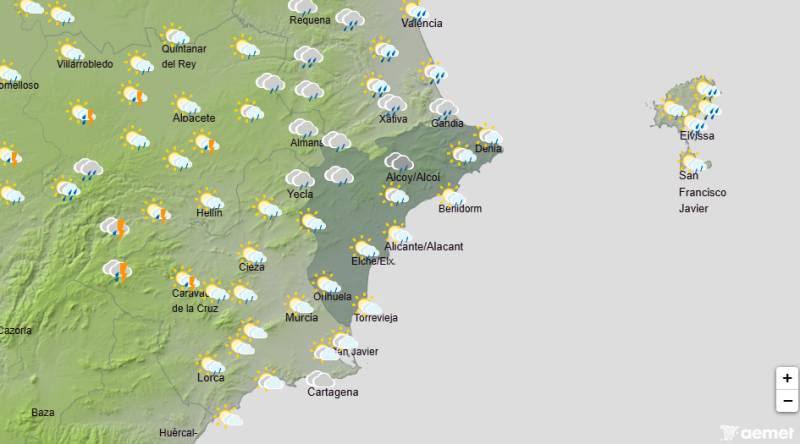 Alicante weather October 1-4: Heavy rain and storms expected as temperatures fall