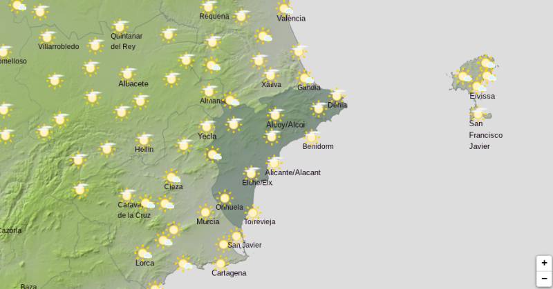Alicante weekend weather forecast October 22-25: Temperatures to hit 28°C