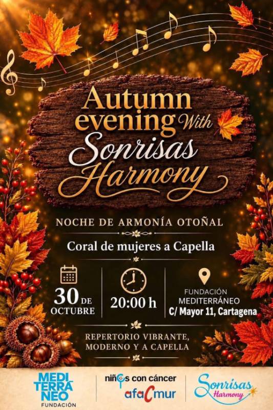 October 30: Free A cappella concert in Cartagena with Sonrisas Harmony