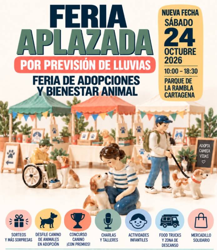 October 24: Dog and cat adoption fair in Cartagena