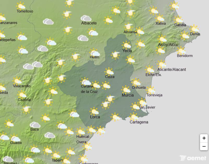 Murcia weather forecast October 26-29: Warm autumn days continue but rain could return by Wednesday
